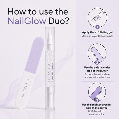 Nuvela NailGlow™ Glossy Booster Duo