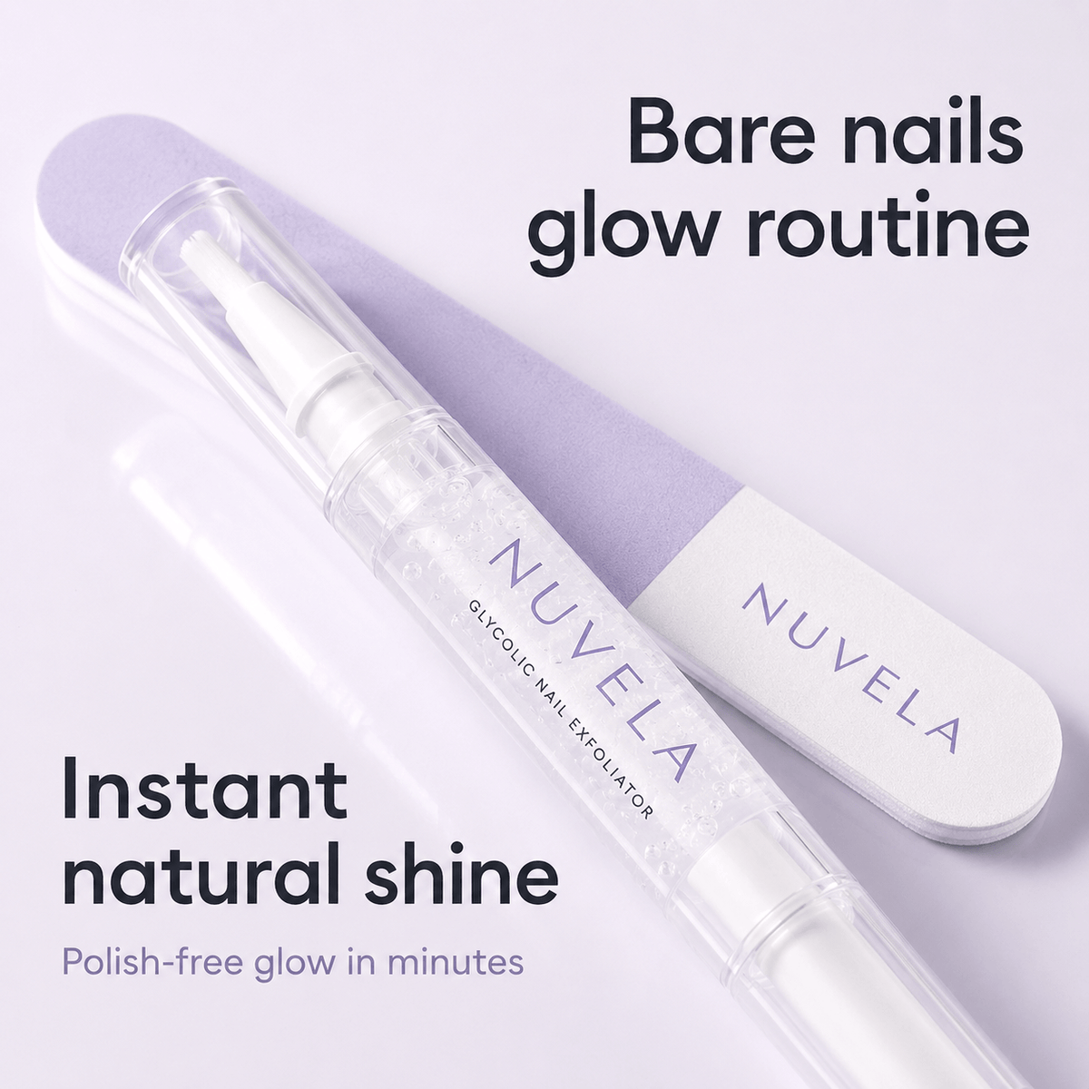 Nuvela NailGlow™ Glossy Booster Duo